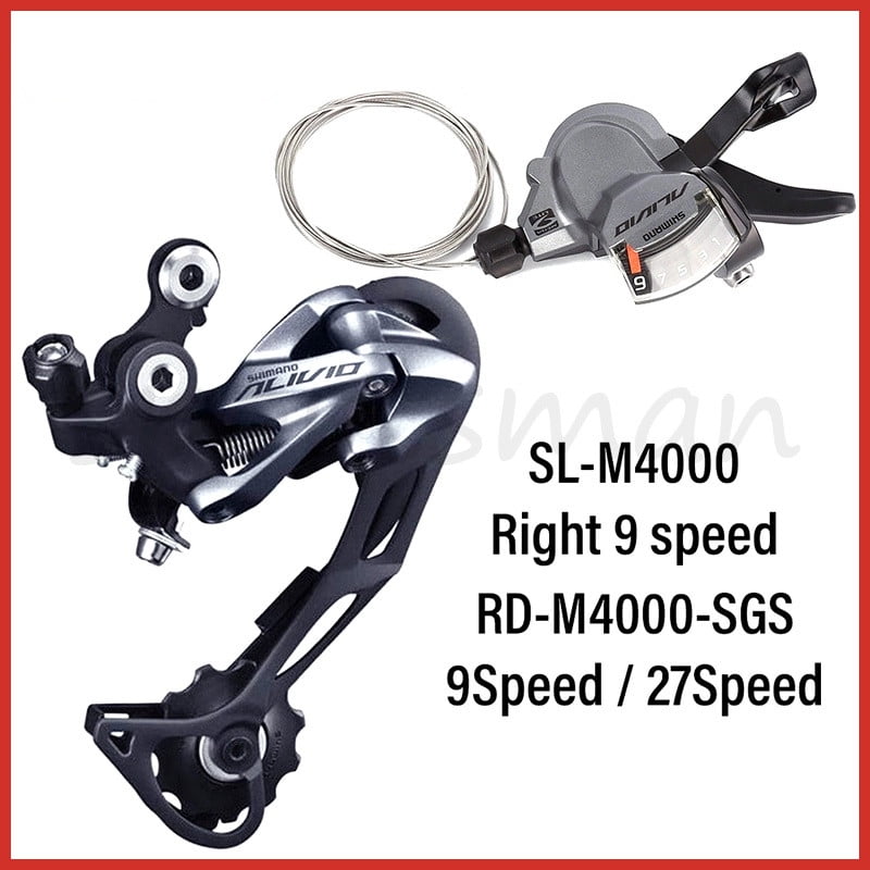 Alician Shimano Alivio RD M4000 9 Speed MTB Mountain Bike Shadow Rear Derailleur Walmart