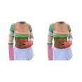 thumbnail image 2 of Camiseta de punto Sonducket Surtido colores llamativos y patrón de rayas clásico S 2Conjunto, 2 of 6