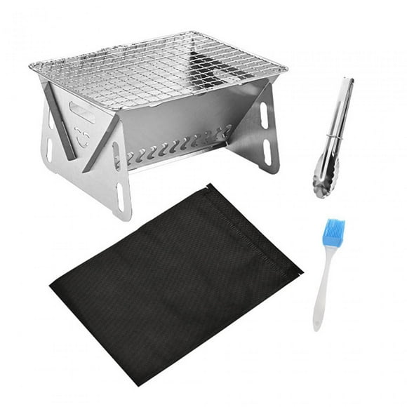 jinwen BBQ Charcoal Grill Fire Mini Wood Burning Grill for Backyard Hiking Home