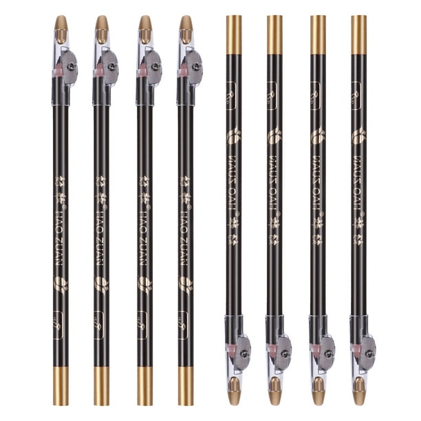 EeaseMX 8 lápices de cejas con sacapuntas incorporado, lápiz de maquillaje para mujeres y niñas.