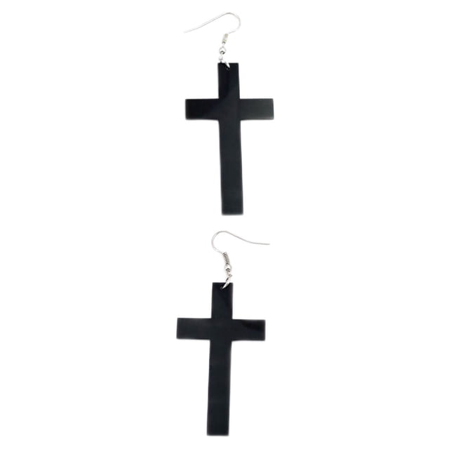 Guardurnaity 1 par de pendientes cruzados acrílicos exquisitos Punk Girl Ear Dangle Drops colgante regalos del Día de San Valentín accesorios de Ropa, zapatos y accesorios Miscelánea