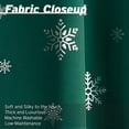 thumbnail image 3 of Quality Home Silver Snowflake Holiday & Silver Winter Wonderland Holiday Blackout Curtains-Snow 63", 3 of 5