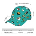 thumbnail image 5 of Goofa Sushi Printed Baseball Cap for Men and Women - Adjustable Unisex Hat for Sports and Casual Wear,Sun protection Casual Outdoor Everyday Fashion Cap, 5 of 9