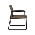 thumbnail image 4 of Fauteuil d'Invité pour Réception Salle d'Attente Soins de Santé / Acier Noir / Brun, 4 of 5