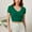 Green, variant on Women's Fashion Rayon Ribbed Slim Fit V Neck Short Sleeved All Base Top Womens Solid Tees Summer Tops for Women Casual Burnout Tee Shirts Casual T Shirt Top Juniors Active Shirts Medium Short Athletic