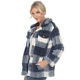 thumbnail image 2 of White Mark Women's Plaid Shacket, 2 of 6