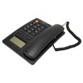 thumbnail image 3 of Wired Phone with Caller ID Speed Dial Mute Function Stationary Landline Handsfree Call Telephone Fixed Telephone for Hotel Black, 3 of 5