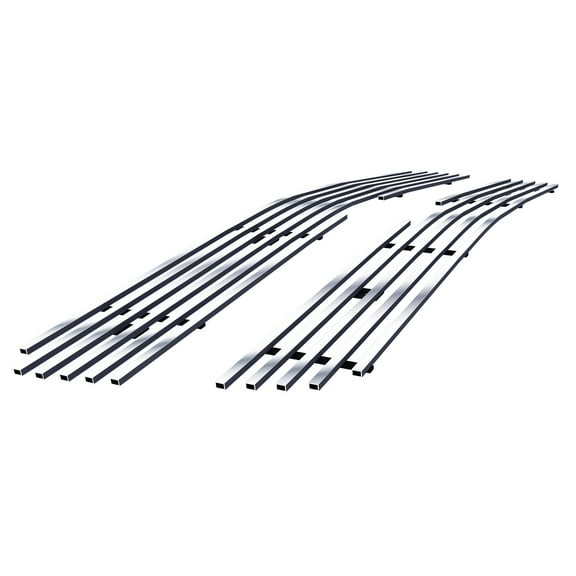 APS Premium 304 Stainless Steel Chrome Horizontal Billet Grille Grill Insert Compatible with Chevy Silverado 1500 SS HD 03 04 05 & 03-04 2500 3500 & 02-06 Avalanche Main Upper N19-S71756C