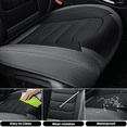 thumbnail image 4 of FLORICH Full Set Car Seat Covers, Waterproof Faux Leather Seat Protectors, Comfortable Auto Interior Cushions Fit for Most Cars SUV Trucks, Black & Gray, 4 of 12