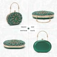 thumbnail image 2 of LHSHID Women Rhinestone Evening Clutch Purse Bag Bling Glitter Sparkly Diamond Tote Bag Crystal Wedding Party Bag, 2 of 7
