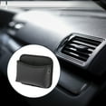 thumbnail image 2 of Unique Bargains Car Trash Can Hanging Front Rear Seat Faux Leather Trash Bin 1 Pcs Black, 2 of 6