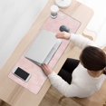 thumbnail image 3 of Upgrade Your Home Office: Large Pink Desk Mat &31.5x11.8 inches Mousepad, Ergonomic Desk Pad for Any Computer Table - Stay Positive, 3 of 7