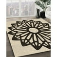 thumbnail image 2 of Ahgly Company Indoor Round Patterned Milk Chocolate Brown Area Rugs, 7' Round, 2 of 6