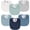 Blue Sky, variant on NCQ 6-Pack Muslin Baby Bibs for Boys & Girls, Soft Cotton Absorbent Bandana Drool Bibs for Drooling & Teething