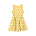 thumbnail image 4 of CCRFTGI Dresses for Kids Girls Size 7 Mini Yellow Polka Dots Dress Birthday Wedding Sleeveless Girls Dresses Summer Fashion Special Occasion Dresses Yellow 11-12 Years, 4 of 4