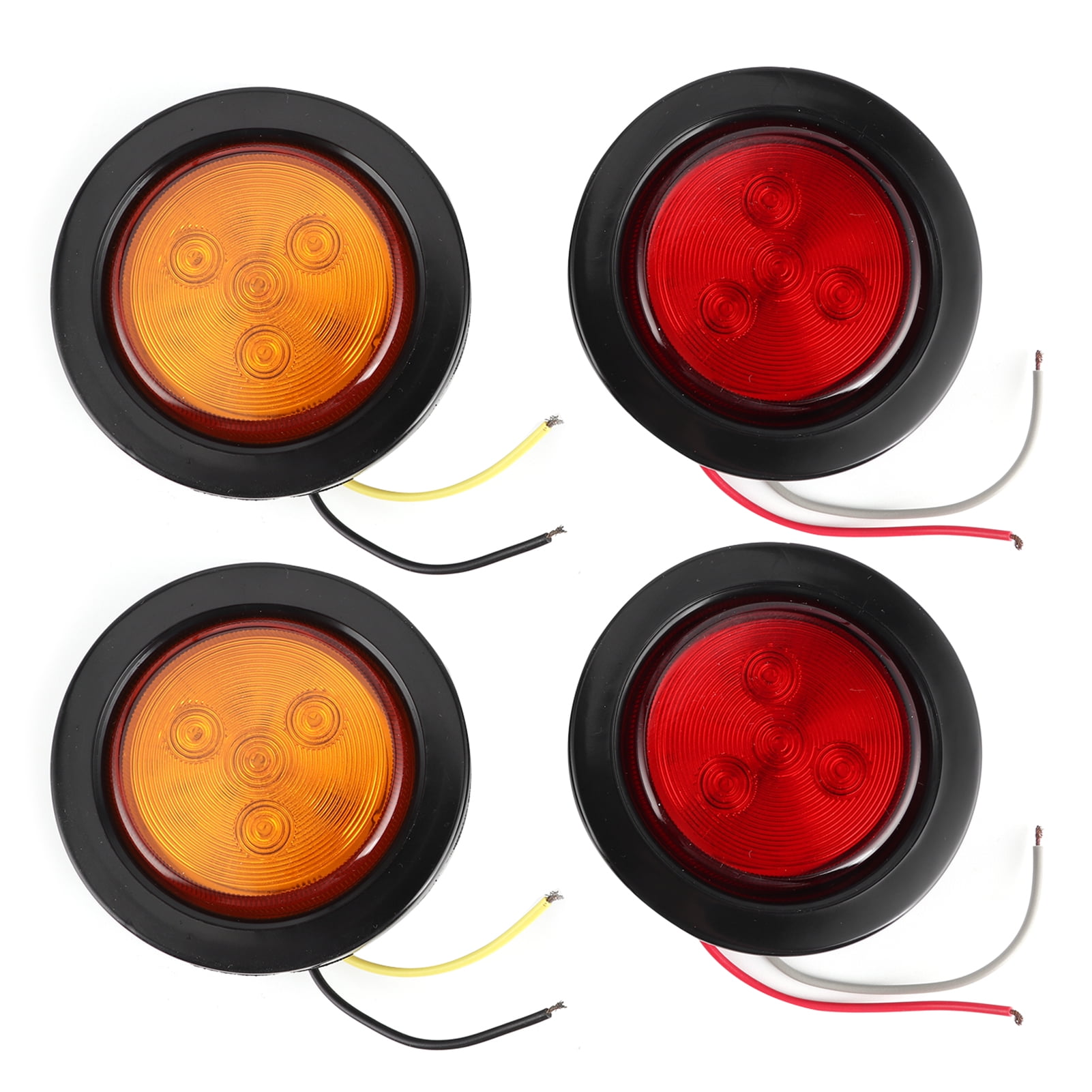 Round Indicator Light Truck Indicator Light Trailer Indicator Lamp 4pcs