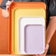 thumbnail image 4 of Nvzi Bandeja para alimentos ligera de color morado de 2 piezas - Bandeja de paja de trigo de 30,5 × 22 × 1,5 cm, plato resistente sin BPA, apto para lavavajillas., 4 of 5