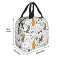 thumbnail image 4 of Kdxio Colorful Poodle Dog Print Insulated Lunch Bag,Reusable Tote Lunch Box for Women Men,Leakproof Cooler Lunch Bags for Work Office Travel Picnic, 4 of 6