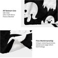 thumbnail image 6 of Halloween Throw Blankets Funny Ghost Cute Halloween Spooky Black and White Throw Blanket Lightweight Cozy Flannel Blanket for Couch Sofa Bed Home Decorations 60"X50", 6 of 8