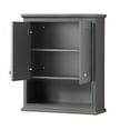 thumbnail image 7 of Wyndham Collection Deborah Wood Bathroom Wall-Mounted Storage Cabinet in White, 7 of 7