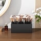 thumbnail image 3 of Organizador de brochas de maquillaje HIIMIEI, acrílico negro, 6 ranuras, 3 of 7