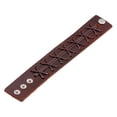 thumbnail image 1 of Guardurnaity Brazalete de cuero para hombre y mujer, joyería decorativa, ajustable, de moda, correa ancha personalizada, regalo de Cuidado del cabello Marrón Guardurnaity CE014748-02, 1 of 5