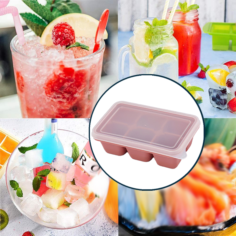 Ice Cube Tray Easy Press Ice Cube Mold Food Grade Silicone Ice Container  Bar Cocktails Ice Maker Cub on Luulla