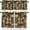 Cottage-5, variant on Rustic Bear Curtain Set, Retro Vintage Bear Country Style Rustic Cabin Cottage Pine Tree Window Valances and Tier Set for Kitchen Living Room Café Décor