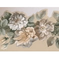 thumbnail image 1 of Yellow Grey Roses on Vine Floral Wallpaper Border Retro Design, Roll 15' x 4.75'', 1 of 3