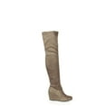 thumbnail image 3 of Nature Breeze Over the knee Women's Hidden wedge Boots in Taupe, 3 of 4