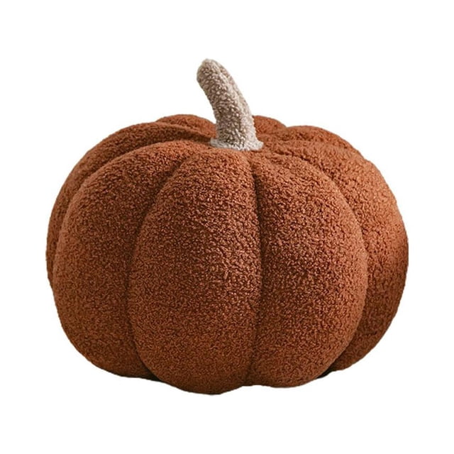 Decoración de calabaza de peluche para Halloween y Acción de Gracias: un encanto otoñal adorable, artificial y perfecto para fotografías