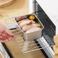 thumbnail image 3 of Caja de acero inoxidable para platos, plato cuadrado, plato multiusos, para cocina, refrigerador, cajón para verduras, olla caliente, guarnición, caja de picnic, 3 of 4