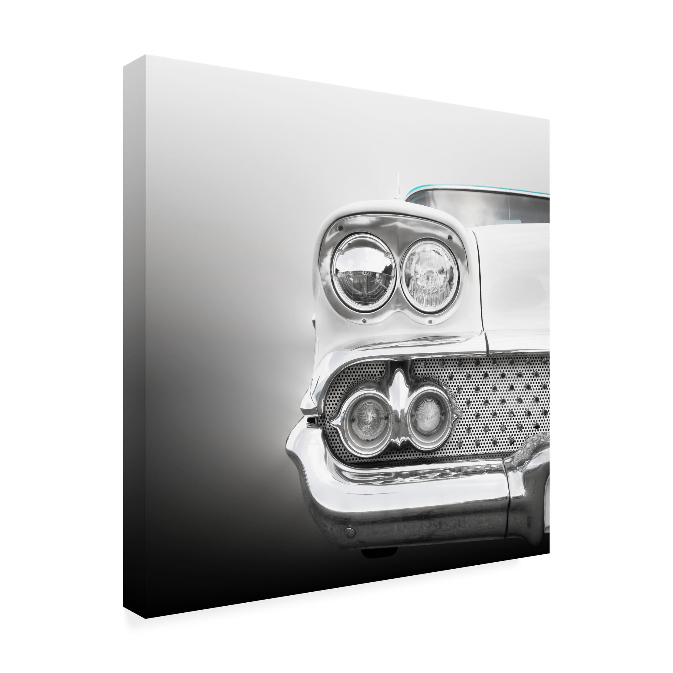 Canvas Wall Art - Beate Gube 'Us Classic Car 1958 Bel Air' Wall Art for Living Room, Bedroom, or Office Décor by Trademark Fine Art - 14 x 14 Inches