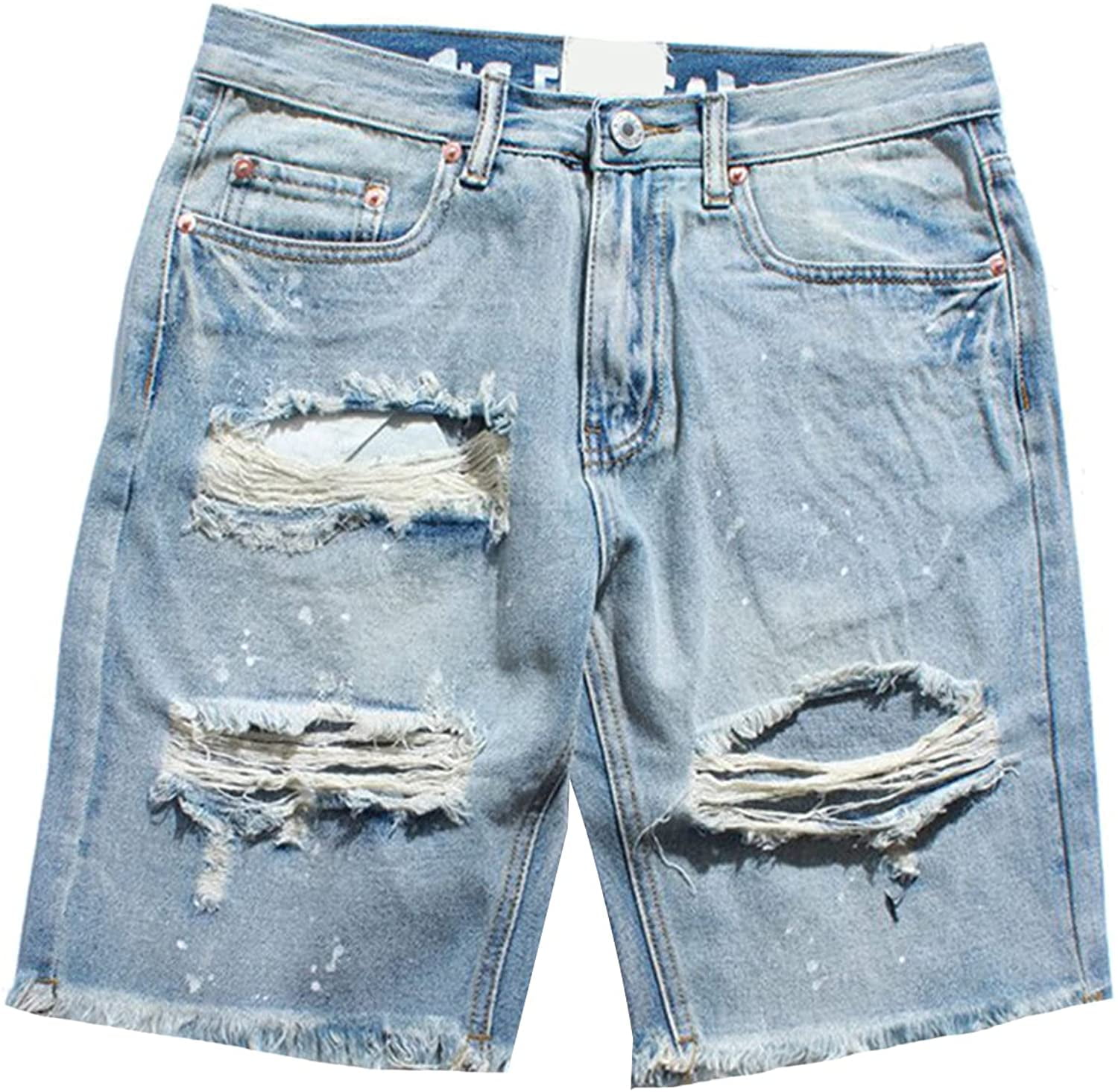 Men's Plus Size Ripped Distressed Denim 
