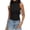 Black, variant on Womens Turtleneck Tank Tops 2026 Summer Slim Fitted Sleeveless Top Stretchy Basic Casual Layer Tee Shirts Blue M