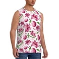 thumbnail image 2 of Daiia Lilies Flowers Printed Men's Tank Tops,Casual Soft Sleeveless Gym Muscle Shirts Bodybuilding Tee-Medium, 2 of 8