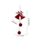 thumbnail image 3 of xihome Adornos navideños de plstico para ventanas con colgante de campanilla de viento, juego de adornos colgantes para el hogar., 3 of 6