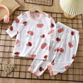 thumbnail image 5 of NIEWTR Toddler Pajamas Set for Kids Long Sleeve Top + Elastic Waist Long Pants Soft Comfy for 18-24M 2T-6T Casual Gift 2-Piece Set(A-Red,1-2 Years), 5 of 5