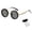 Gold - 5.63×2.01Inch, variant on 1-9 Gear Adjustable ND Filter Round Polarized Sunglasses Lightweight Metal Frame Outdoor Sports Sun Protection Eyewear Black