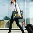 thumbnail image 5 of FORMRS Canvas Laptop Tote Bag for Women with 15.6" Computer Compartments Shoulder Handbag, Blue Floral Lemons, 5 of 7
