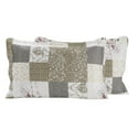 thumbnail image 3 of Marina Decoration Rich Printed Embossed Pinsonic Coverlet Bedspread Ultra Soft Bedding Summer Quilt Set with Shams, Rose Floral and Branch Plaid Pattern, 3 of 7