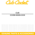 thumbnail image 6 of CUB CADET KM-99999-0309 Nut Kit Stopper Z Force RZT LTX SZ XT2 48 50 54 60, 6 of 9