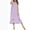 Purple, variant on Jgppe Women's Vintage Nightgown Short Sleeve Comfort Ruffle Solid Color Casual Pajamas Home Dress