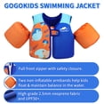 thumbnail image 2 of Chaleco de natación Gogokids para niños pequeños de 15 a 30 kg con chaqueta flotante, 2 of 7
