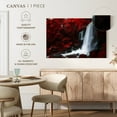 thumbnail image 5 of Elephant Stock Red Autumn Waterfall Wall Art - Horizontal Canvas Wall Art - Living Room Wall Decor - Nature Canvas - Red And White Decor - 12" x 8", 5 of 8