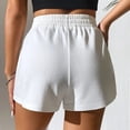 thumbnail image 4 of Pantalones cortos deportivos ajustados informales, pantalones cortos de pierna ancha, pantalones cortos deportivos casuales elásticos, pantalones cortos de cintura alta, durabilidad extendida, 4 of 6