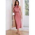 thumbnail image 4 of Vestido LUNAMODA 2025 de satén de verano elegante y formal para mujer, 4 of 5