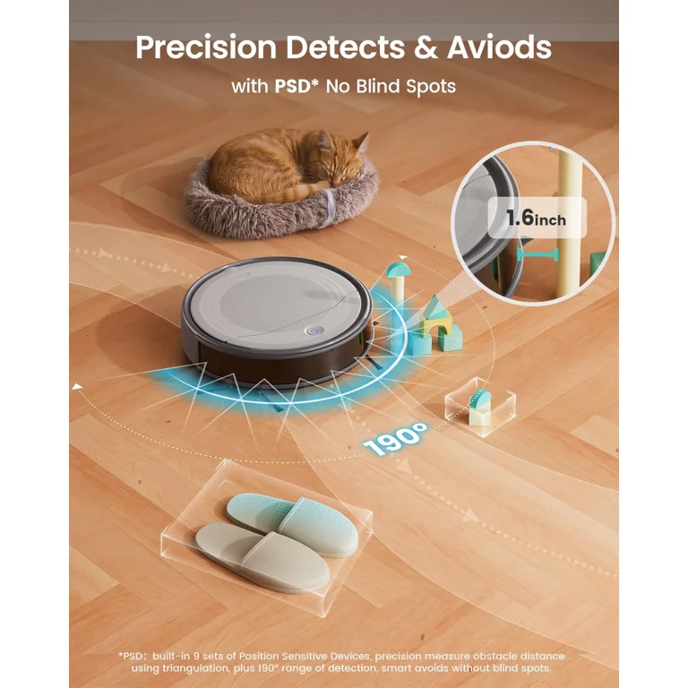 Lefant Robot Vacuum Cleaner with 4500Pa Suction, PSD Obstacle