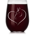 thumbnail image 1 of Or Something Verre à Vin Cœur Cheval (Sans Pieds, 17oz), 1 of 3