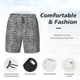 thumbnail image 3 of Rocae Black Leopard for Men's Swim Trunks Quick Dry With Two Side Pockets and One Lined Patch PocketXX-Large, 3 of 9